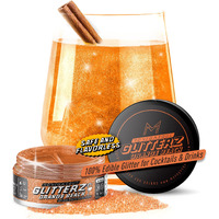 Mon  Gasque Orange Edible Glitter For Cocktails 10G - Halloween Orange Drink Glitter & Edible Glitter Orange - Edible Orange Glitter - Orange Edible Glitter For Drinks - Edible Glitter For Chocolate
