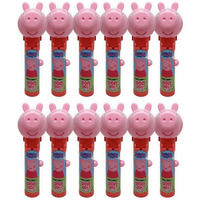 Pop Ups! Peppa Pig Lollipop Holder | Collectable Peppa Pig Toy Lollipop Case | Party Favors For Halloween, Goodie Bags, Piata Candy, Game Prizes | Bulk Set Of 12 | Lollipops Included