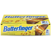 Butterfinger, Bulk 18 Count, Chocolatey, Peanut-Buttery, Share Size Individually Wrapped Candy Bars, Halloween Candy, 3.7 Oz Each