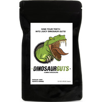 Dinosaur Guts Mixed Fruity Flavored Dinosaur Shapes Fun Unique Halloween Candy Gag Gift For Birthday Girls, Boys, Kids & Teens (5.5 Ounces)