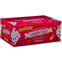 Smarties Candy Rolls Original Flavor Bulk Gluten Free & Vegan Delight Classic Sweetness From Family Owned Since 1949 Peanut Free Dairy Free Perfect Halloween Treat - 28 Ounces (160 Counts)