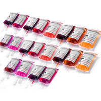 Wynk 20 Pack Halloween Decorations Blood Bag For Drink, 11.5 Fl Oz Reusable Cups Containers, Live Blood Of Theme Parties, Halloween/Vampire/Hospital Theme Party Favors, Nurse Graduation Party Props