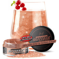 Mon  Gasque Rose Gold Edible Glitter For Cocktails 10G - Halloween Edible Rose Gold Glitter - Rose Gold Spirnkles Edible - Rose Gold Food Coloring & Rose Gold Sprinkles For Cupcakes - Drink Glitter