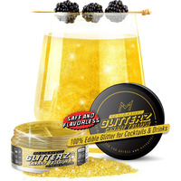 Mon  Gasque Edible Glitter For Cocktails Canary Yellow 10G - Halloween Yellow Cake Edible Decorations - Yellow Edible Glitter Drink Shimmer Powder Edible - Yellow Cake Mix Glitter Powder - Yellow Food