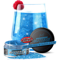Mon  Gasque Blue Edible Glitter For Cocktails 10G - Halloween Ocean Blue Drink Glitter - Edible Glitter Blue - Blue Edible Glitter For Drinks - Blue Glitter Edible - Edible Blue Glitter & Blue Fondant