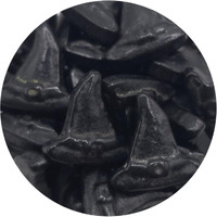 Ncs Black Witch Hats Edible Candy Toppers, 8 Ounces - Great For Cupcakes, Cookies, Cakes, Cake Pops, And Party Table