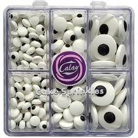 Eastron Candy Eyes, Candy Eyeballs, Edible Eyes For Decorating, Assorted Variety, Perfect For Cake Decorations, Baking, Cookies, Ice Cream, Cupcake Toppers, Halloween Christmas Birthday Party Supplies, 2.82 Ounce