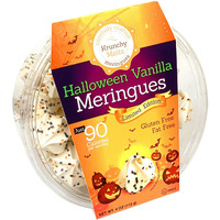 Krunchy Melts Original Meringue Cookies | Halloween Vanilla Flavor | Only 90 Calories Per Serving | Fat Free, Gluten Free, Dairy Free (4 Oz)