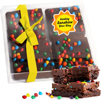 Sending You Sunshine Gift Basket Care Package Cookies Chocolate Brownies Food Gift For Men Kids Women | Nut Free Dairy Free | Thinking Of You