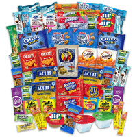 Snacks Variety Pack For Adults Kids Students - 60 Count Sweet And Salty - Inmates Soldiers Men Women - Camp Care Package Gift Basket - College Treats, Office Snacks, Snack Packs By The Lakehouse