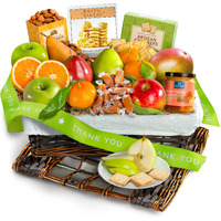 A Gift Inside Thank You Classic Deluxe Fruit Basket