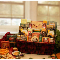 Classic Selection Deluxe Meats & Cheese Gift Basket Large - Meat & Cheese Charcuterie Gift