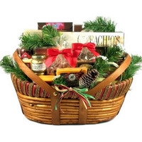 Home For The Holidays Meat And Cheese Gift Basket Filled With Wisconsin Sausages And Cheeses And So Much More For Christmas (Large), 10 Pounds (Pack Of 1)
