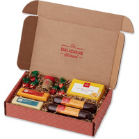 Hickory Farms Farmhouse Sausage & Cheese Medium Gift Box | Gourmet Food Basket | Charcuterie | Father's Day Gift | Perfect For Family, Birthday, Sympathy, Congratulations, Retirement, Thinking Of You, Father's Day Gift