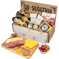 Dan's Gourmet Gift Basket - Savory Sausage, Wisconsin Cheese, Chocolate Cherries