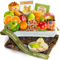 A Gift Inside Get Well Soon Deluxe Fruit Gift Basket