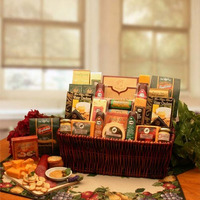 Free 1-3 Day Delivery! Gourmet Gift - Classic Selection Deluxe Meats & Cheese Gift Basket