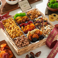 Broadway Basketeers Deluxe Sympathy Dried Fruit And Nuts Gift Basket - A Premium Healthy Condlence Gift - Corporate, Bereavement Gifts For Families