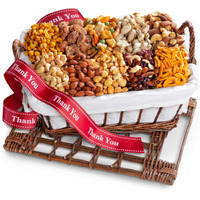 A Gift Inside Thank You Snacks And Nuts Gift Basket