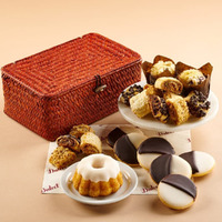 Dulcet Gift Baskets Old Fashioned Gourmet Bakery Muffin And Black And White Cookie Wicker Gift Basket Great Gift For Get Well Wishes-Housewarming- For Family, Women, Men, Him, Her And Grandparents.