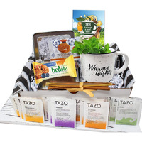 Tea Gift Set | Tea Lovers Gift Baskets | Thinking Of You Gift Basket | Birthday Gift Basket For Women, Care Package For Women, Grandma, Grandpa, Nurse, For Her Or Him A Variety Tea Mother's Day Gift