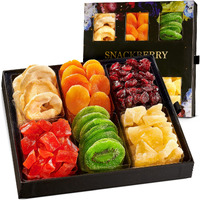 Dried Fruit Gift Basket, Gourmet Gift, Snack Box, In Elegant Drawer Window Gift Box, Gift Set For Fathers Day, Birthday Party, Sympathy, Healthy Gift Snack Box For Men And Women. Kosher Parve, Snackberry (Single)