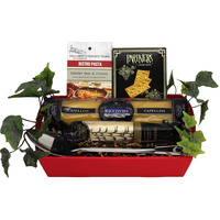 Gift Basket Village - Italian Fare Gourmet Gift Tray: Pasta, Biscotti, Crackers, Seasoning, And Mixing Spoon, Perfect For Any Occasion, Handcrafted In The Usa