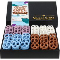 Get Well Soon Gift Basket - Yogurt Chocolate Covered Pretzels - Assorted Flavors - Care Package For Women/Men - Well Wishes, Feel Better, Recovery