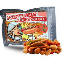 Cant Resist Juicy Wiener Trail Mix - Gourmet Snack Munch For Women Gift Basket, Funny Hot Dog Gag Gift From Friends, Stocking Stuffers For Wife, Girlfriend Crunchy Spicy Salty Snacks, 11 Oz