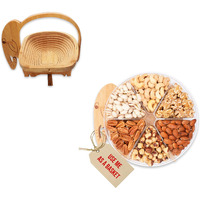 Secret Garden's Gourmet Gift Baskets Turns Into Basket Healthy Dried Fruit And Nuts Fresh Gift For Thanksgiving, Christmas, Birthday,Fathers Day Mothers