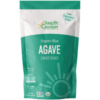 Health Garden Organic Blue Agave Sweetener Crystals - Kosher Gluten Free Non Gmo Low Carb, 12 Oz