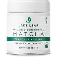 Jade Leaf Matcha Organic Ceremonial Grade Matcha Green Tea Powder - Authentic Japanese Origin - Teahouse Edition Premium First Harvest (1.06 Ounce)