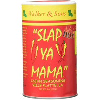 Slap Ya Mama Cajun Seasoning From Louisiana, Hot Blend, No Msg And Kosher, 8 Ounce Can, Pack Of 3
