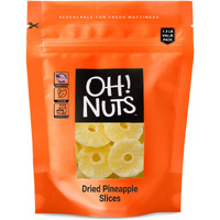 Dried Pineapple | 1.5 Lb - Dried Fruit Rings | Less Sugar Added | Dehydrated Fruit Bites | Packed In New York Zip-Seal Bag For Exceptional Freshness By Oh Nuts