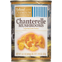 Roland Foods Canned Chanterelle Mushrooms, Specialty Canned Food, 7.9-Ounce Can