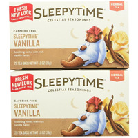 Celestial Seasonings Sleepytime Vanilla Tea Bags, 20 Count (Pack Of 2)