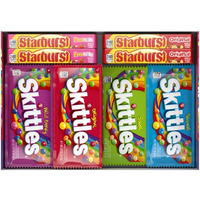 Skittles & Starburst Variety Pack Full Size Chewy Candy Assortment, 62.79 Oz, 30 Count