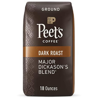 Peet's Coffee, Dark Roast Ground Coffee - Major Dickason's Blend 18 Ounce Bag