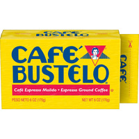 Caf   Bustelo Espresso Dark Roast Ground Coffee Brick, 6 Ounces (Pack Of 12)