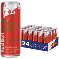 Red Bull Energy Drink, Watermelon, Red Edition, 12 Fl Oz (Pack Of 24)