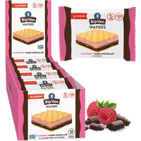 Rip Van Raspberry & Dark Chocolate Wafer Cookies - Healthy Snacks - Non Gmo Keto Cookies - Keto Snacks - Low Carb, Low Sugar (1G), Low Calorie And Vegan Snack - 16 Count