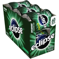 Eclipse Spearmint Sugarfree Gum, 60 Count (Pack Of 6)