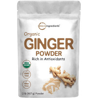 Organic Ginger Powder, 2Lbs (32Oz) | Premium Source For Spice & Seasoning | Great For Baking, Cooking & Tea | Additive Free, Non-Gmo, Bulk Supply