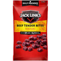 Jack Link's Beef Tender Bites, Teriyaki,  Pounder Bag - Flavorful Jerky Snack For Lunches, 10G Of Protein And 70 Calories, Made With Premium Beef - No Added Msg Or Nitrates/Nitrites (Packaging May Vary)