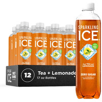 Sparkling Ice Tea + Lemonade Sparkling Water, Zero Sugar Flavored Water, With Vitamins And Antioxidants, Low Calorie Beverage, 17 Fl Oz Bottles (Pack Of 12)