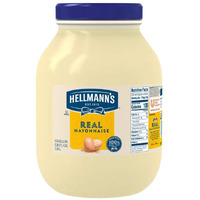 Hellmann's Real Mayonnaise Jar, Condiment For Sandwiches, Salads, Mayo Made With 100% Cage Free Eggs, Gluten Free 1 Gallon 128 Oz, Pack Of 1