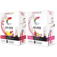 Celsius On-The-Go Powder Stick, Combo Pack Of Dragonfruit Lime And Cranberry Lemon, 28 Piece Assortment