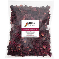 2Lb Dried Hibiscus Flowers Bulk Perfect For Tea And Mexican Agua Fresca, Flor De Jamaica, Whole Flowers And Petals By 1400S Spices