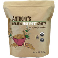 Anthony's Organic Hulled Buckwheat Groats, 5Lb, Gluten Free, Non Gmo