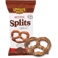 Unique Snacks Original Splits Pretzels, Delicious Homestyle Baked Snack Bag, Ou Kosher, And Non-Gmo Food, No Artificial Flavor, 11 Oz. Bag, Pack Of 6